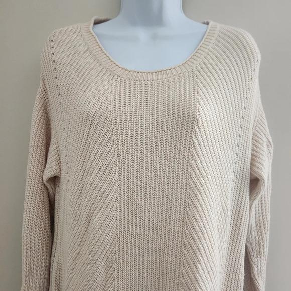 Caslon (Nordstrom) | Rib Knit Side Zip Tunic Length Sweater - Size M - Picture 2 of 9